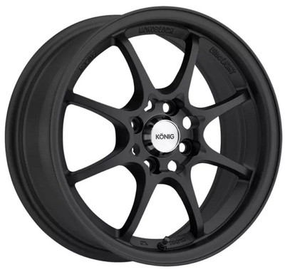 Konig Wheels 15X6.5 Konig Konig Helium Matte Black 4x100 40mm 