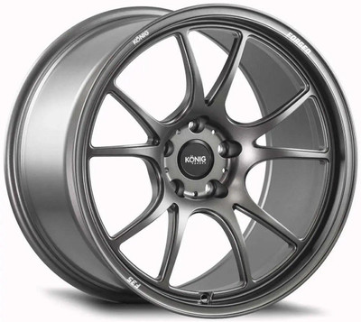 Konig Wheels 18x8.5 Konig Forged F3S Satin Charcoal (Fully Forged) 5x4.5/114.3 35mm 
