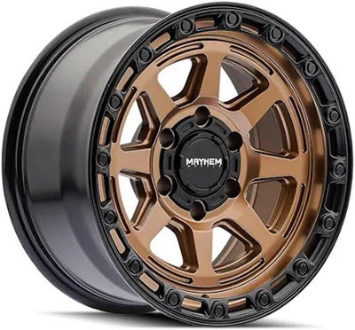 Mayhem Wheels 17x8.5 Mayhem Ridgeline 8306 Satin Bronze 6x5.5/139.7 -6mm  Mayhem Wheels 17x8.5 Mayhem Ridgeline 8306 Satin Bronze 6x5.5/139.7 -6mm
