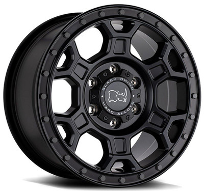 Black Rhino Wheels 17x8 Black Rhino Midhill Matte Black w/ Gunmetal Bolts 5x130 45mm 