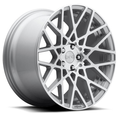 Rotiform Wheels 18x8.5 Rotiform BLQ Silver Machined R110 5x112 45mm Rotiform Wheels 18x8.5 Rotiform BLQ Silver Machined R110 5x112 45mm