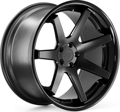 Ferrada Wheels (Clearance - No Returns) 20x10.5 Ferrada FR1 Matte Black w/ Gloss Black Lip 5x112 20mm  Ferrada Wheels (Clearance - No Returns) 20x10.5 Ferrada FR1 Matte Black w/ Gloss Black Lip 5x112 20mm