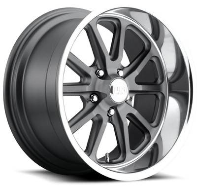 US Mags Wheels 18X7 US Mags U111 Rambler Gray w/ Diamond Cut Lip 5x4.5/114.3 1mm 