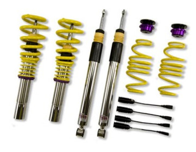 KW Coilover Kit V2 Audi A4 S4 (8K/B8) w/ electronic dampening controlSedan FWD + Quattro 15210097
