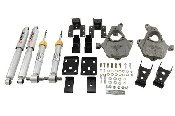 Belltech LOWERING KIT 14-16 Chevy/GMC Silverado/Sierra All Cabs 2WD 2in Front/4in Rear w/ Shocks 986SP