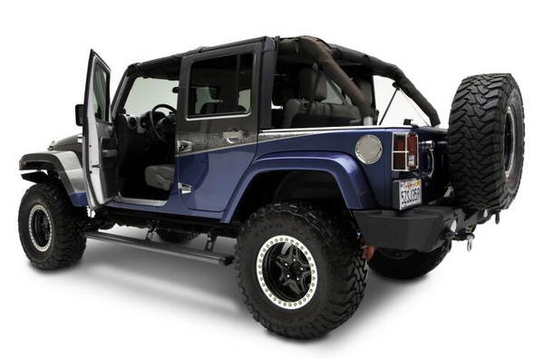 AMP Research 2018-2021 Jeep Wrangler JL 4DR PowerStep - Black (Incl OEM Style Illumination) 75132-01A