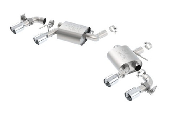 Borla 16 Chevy Camaro SS 6.2L w/ Dual NPP Atak Quad RD RL Tips Dual Exit Rear Section Exhaust 11925