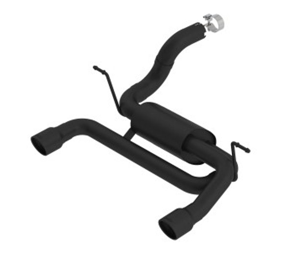 Borla 18-19 Jeep Wrangler JL/JLU 2.0L 4Cyl 2DR/4DR Axle Back Exhaust S-Type w/ 3.5in Tips - Black 11963CB