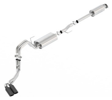 Borla 15-17 F-150 2.7L/ 3.5L EcoBoost/ 5.0L V8 4in. Tip Side Exit S-type Exhaust Black Chrome 140618BC