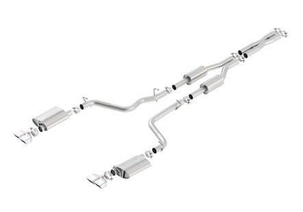 Borla 09-14 Dodge Challenger R/T 5.7L RWD 2Dr. Dual Rctgl. Angle S-Type CB Exhaust - Rear Split Exit 140707
