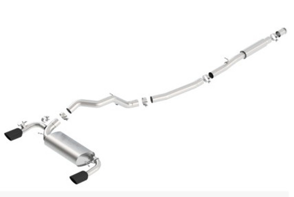 Borla 16-17 Ford Focus RS Catback Exhaust S-Type 3in - 2.25in Pipe Dia 4.0in Tip 140702BC
