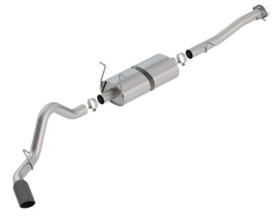 Borla 15-19 Chevy Silverado 2500 6.0L CC/STD Bed/153.7in WB S-Type Catback Exhaust Black Chrome Tip 140762BC