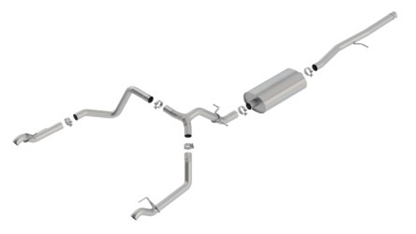 Borla 2019 Chevy Silverado 1500 5.3L V8 CC SB 147.4in WB Touring Cat-Back (Use Fact Fascia Tips) 140767