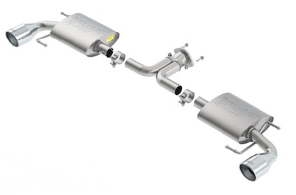 Borla 14-16 Mazda 3 2.0/2.5L AT/MT FWD S-Type Cat-Back Exhaust Single Split Rear Exit 11918
