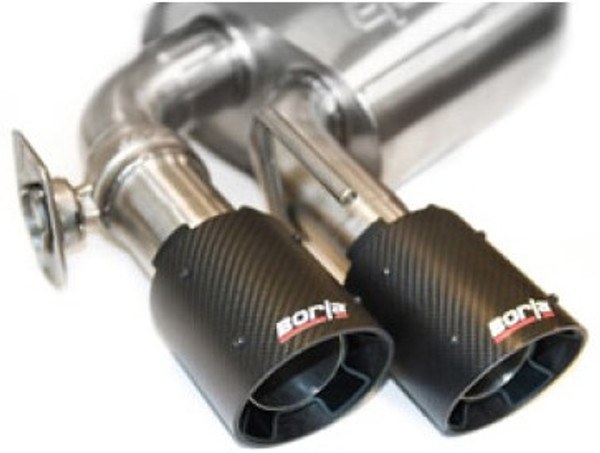 Borla 18-19 Ford Mustang GT 5.0L Coupe w/o Valves ATAK 3in Cat-Back Exhaust-Blk Carbon Fiber Tips 140746CFBA