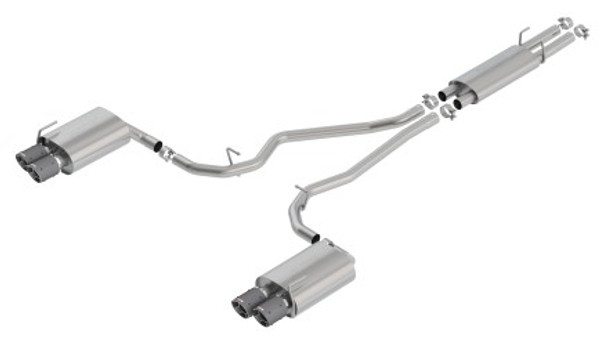 Borla 2020 Ford Explorer ST 3.0L V6 2.25in S-type Exhaust - Carbon Fiber Tips 140820CF