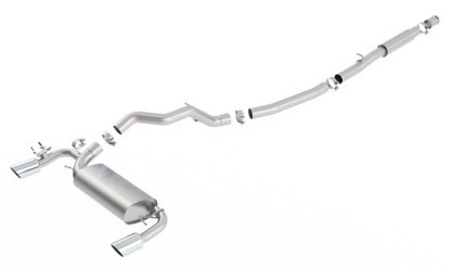 Borla 2016 Ford Focus RS Turbo 2.3L S-Type Catback Exhaust 4in Tips Single Split Rear Exit 140702
