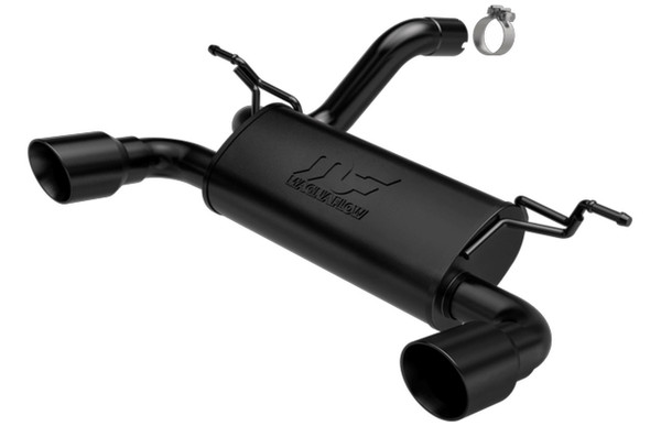 MagnaFlow 18-22 Jeep Wrangler 3.6L Dual Black Tip Axle-Back Performance Exhaust System 19388