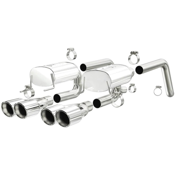 MagnaFlow 05-08 Chevrolet Corvette C6 6.2L Street Series Axle-Back Quad Exit Performance Exhaust System15886