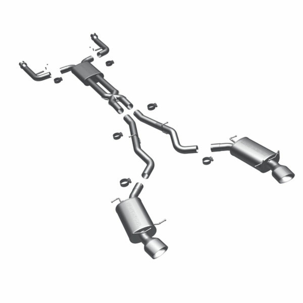 MagnaFlow BMW 04-05 645Ci, 06-10 650i Touring Series Stainless Dual Cat-Back Performance Exhaust System 16560