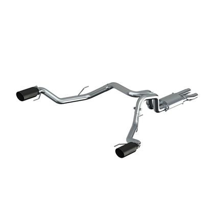MBRP 17-20 Ford F-150 Raptor 3.5L Ecoboost Dual Rear Exit T409 3in Resonater Back Exhaust System S5264409