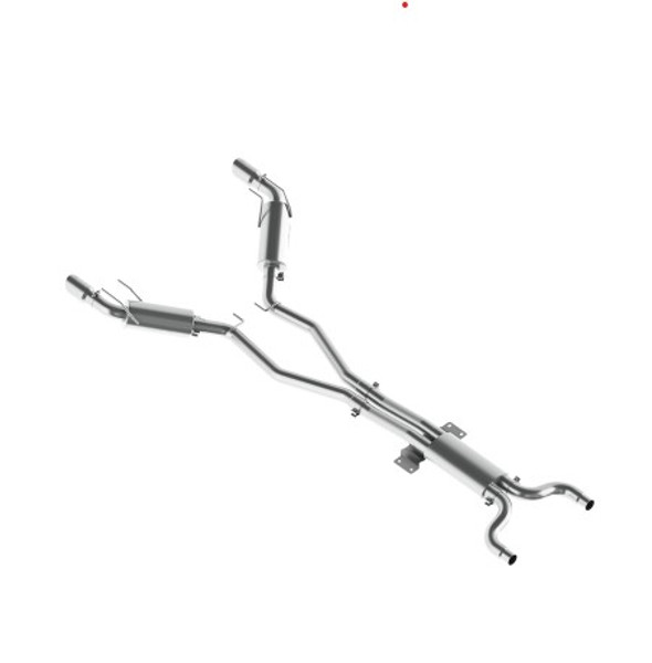 MBRP 2010 Chev Camaro V8 6.2L Automatic (L99) 3 Dual Cat Back Round Tips T409 S7024409