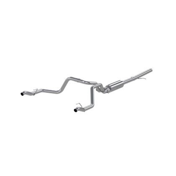 MBRP 2019 Chevrolet Silverado 1500 4.3L/5.3L 2.5in Cat Back Dual Rear Exit - Aluminized S5085AL