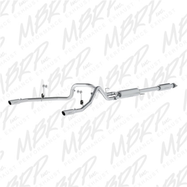 MBRP 2015 Ford F-150 5.0L 3in Cat Back Dual Split Rear Exit T409 Exhaust System S5258409
