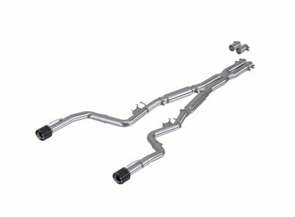 MBRP 17-21 Charger 5.7/6.1/6.4L 3in Dual Rear Exit SS Catback Exhaust w/ Carbon Fiber Tips S71173CF