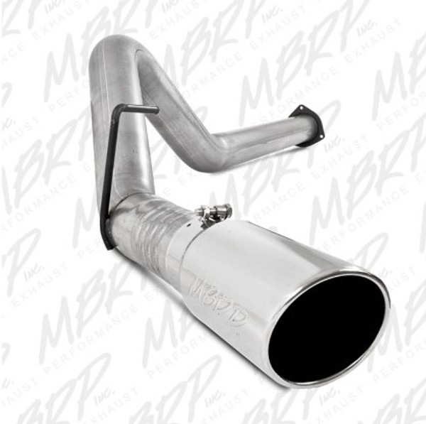 MBRP 11-14 Ford 6.7L F-250/350/450 4in Filter Back Single Side Exit Alum and Down Pipe Exhaust S6284AL