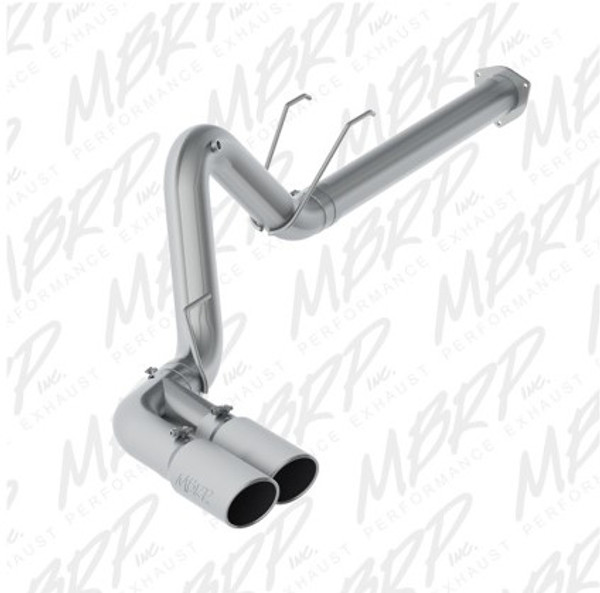 MBRP 17-19 Ford F-250/350/450 6.7L 4in Filter Back Single Side Dual Exit T409 Exhaust System S6290409