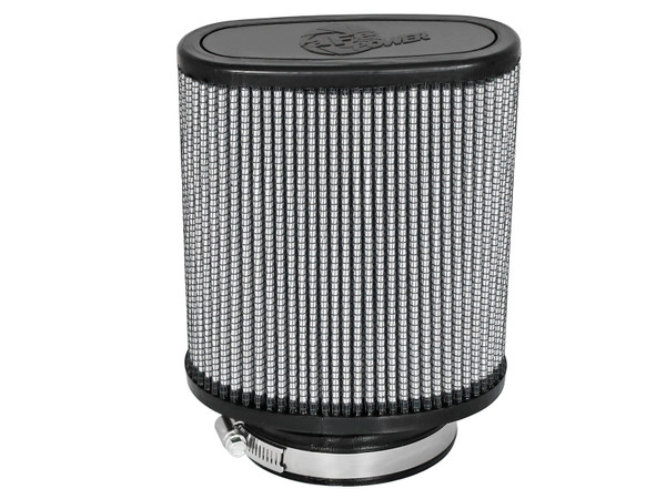 aFe Magnum FLOW Pro DRY S Universal Air Filter 3.5in Flange 5.75x5in Base 6x2.75in Top 6.5in Height 21-90096