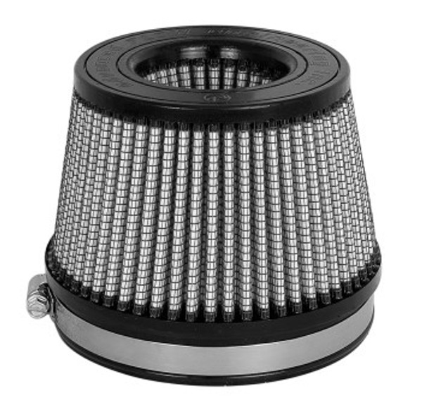 aFe MagnumFLOW Dry S Air Filter 5in. F x 5-3/4in. B x 4-1/2in. T (INV) x 3-1/2in. H 21-91130