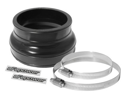 aFe Magnum FORCE CAI Univ. (4-1/4in ID to 3-1/2in ID x 2-1/2in L) Straight Reducing Coupler - Black 59-00033