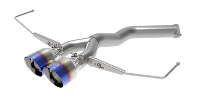 aFe Takeda 3in-2.5in 304 SS Axle-Back Exhaust w/Blue Flame Tip 19-20 Hyundai Veloster I4-1.6L(t) 49-37012-L