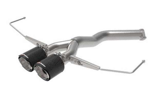 aFe Takeda 3in-2.5in 304 SS Axle-Back Exhaust w/ Carbon Tip 19-20 Hyundai Veloster I4-1.6L(t) 49-37012-C