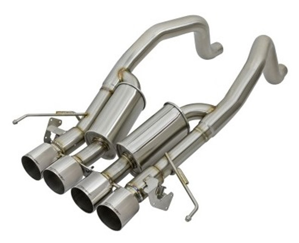 aFe MACHForce XP 3in-2 1/2in Axle Back 304SS Exhaust w/ Polished Tips 15-17 Chevy Corvette Z06 49-34082-P
