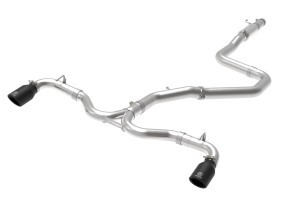 aFe Takeda 3-2.5in 304 SS Cat-Back Exh System w/Black Tips 2018 Hyundai Elantra GT Sport I4-1.6L (t) 49-37003-1B