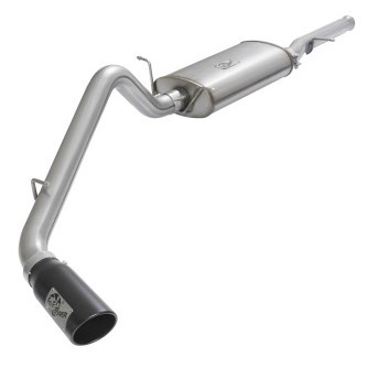 aFe MACHForce XP Exhausts Cat-Back Black Tip 09-17 GM Silverado 1500 4.3/5.3L RegCab SB/LB 49-44072-B