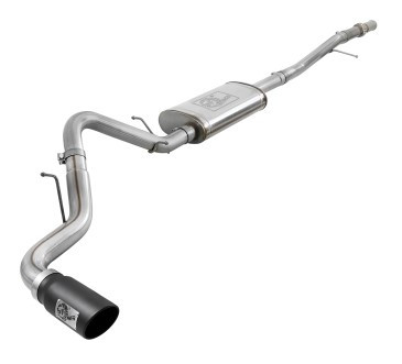 afe Apollo GT Series 2019 GM Silverado/Sierra 1500 4.3L/5.3L 409 SS CatBack Exhaust System w/Blk Tip 49-44107-B