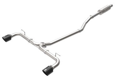 aFe Takeda 2-1/2in 304 SS Cat-Back Exhaust w/ Black Tips 14-18 Mazda 3 L4 2.0L/2.5L 49-37015-B
