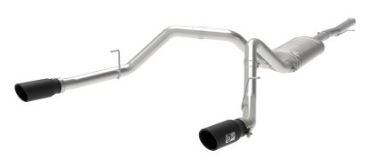aFe Apollo GT Series 3 IN 409 SS Cat-Back Exhaust System w/ Black Tip GM Sierra 1500 09-18 49-44111-B