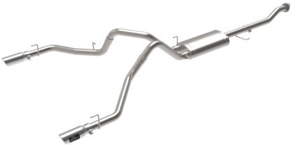 aFe Vulcan Series 3in 304SS Cat-Back w/ Polished Tips 15-20 Ford F-150 V6 2.7L/35L(tt) / V8 5.0L 49-33130-P