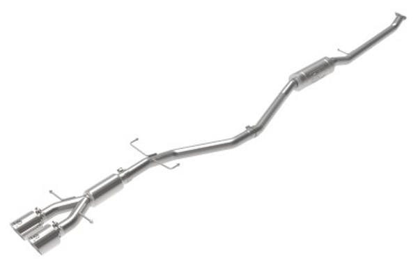aFe Takeda 2.5in 304SS Cat-Back Exhaust System w/ Polished Tips 17-20 Honda Civic Si Sedan I4 1.5L 49-36619-P
