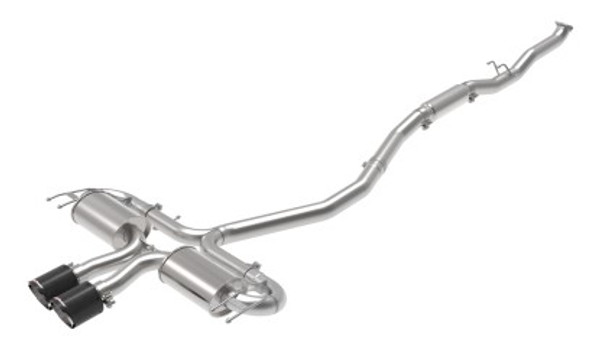 aFe Takeda 3in 304 SS Cat-Back Exhaust System w/CF Tips 17-20 Honda Civic Sport L4-1.5L (t) 49-36624-C