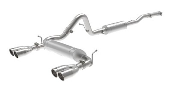 aFe Vulcan Series 2.5in 304SS Cat-Back Exhaust 07-18 Jeep Wrangler (JK) V6-3.6/3.8L w/ Polished Tips 49-38087-P