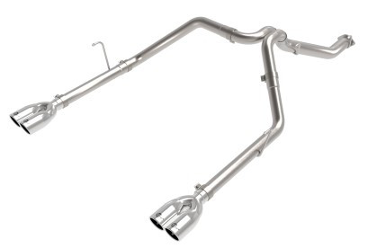 aFe Vulcan Series 3in 304SS Cat-Back 21 Jeep Gladiator V6-3.0L (td) - Dual Polished Tip 49-38095-P