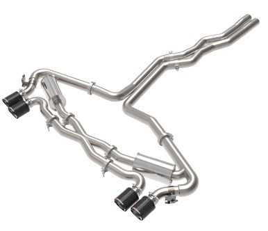 aFe 20-22 Audi RS6 Avant V8 4L (tt) MACH Force-Xp 3in to 2.5in 304 SS Cat-Back Exhaust w/ Carbon Tip 49-36448-C