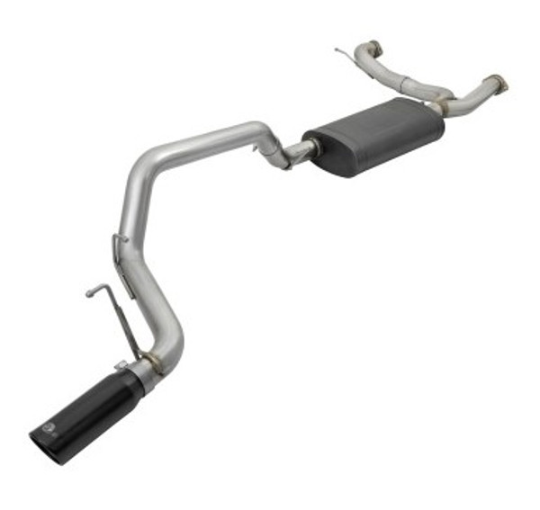 aFe MACHForce XP 3in 304 SS Cat-Back Exhausts w/ Black Tips 10-17 Nissan Patrol (Y62) V8-5.6L 49-36114-B