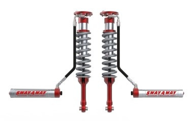 aFe Sway-A-Way 10-14 F150/Raptor 6.2L 2.5 Front Coilover Kit w/ Remote Reservoirs and Compr Adjuster 301-5600-10-CA